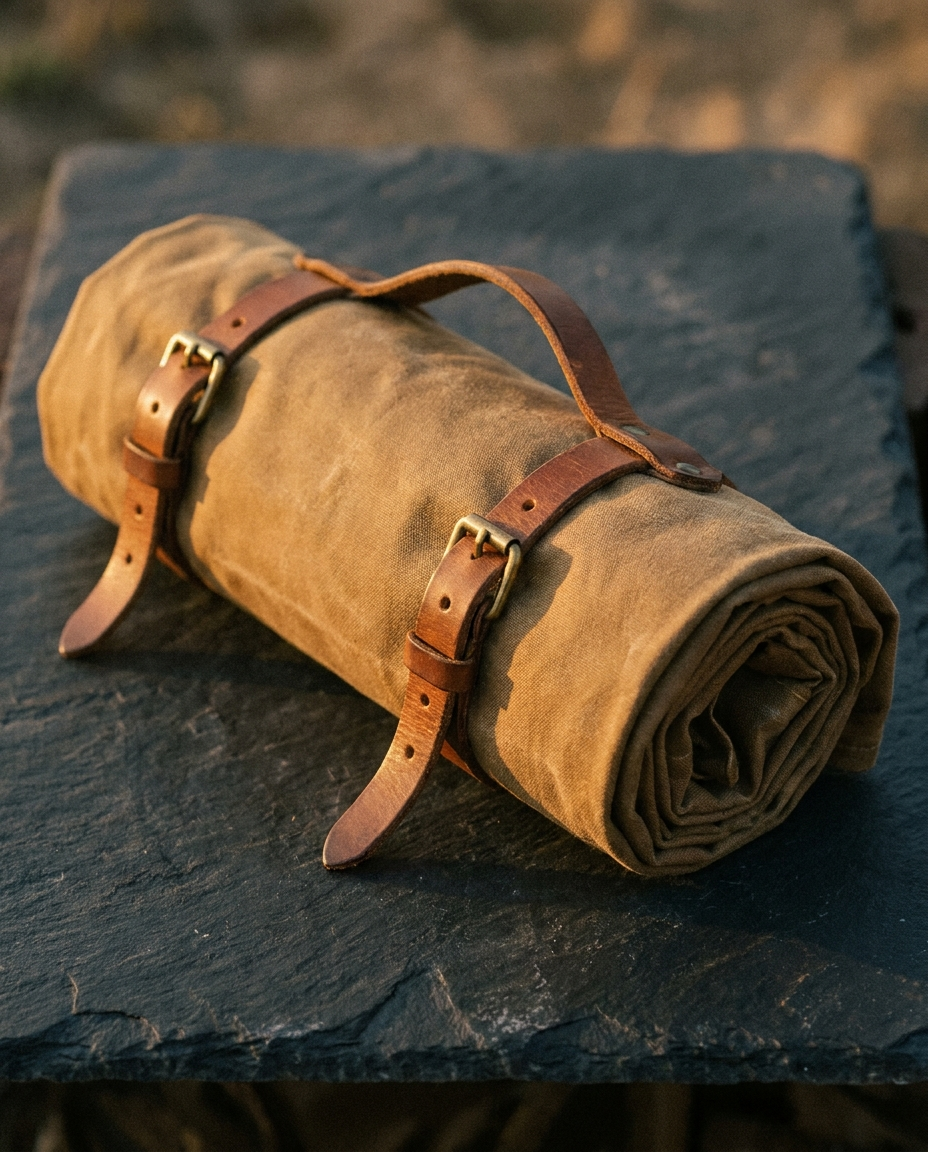 Waxed Canvas Bedroll Tarp