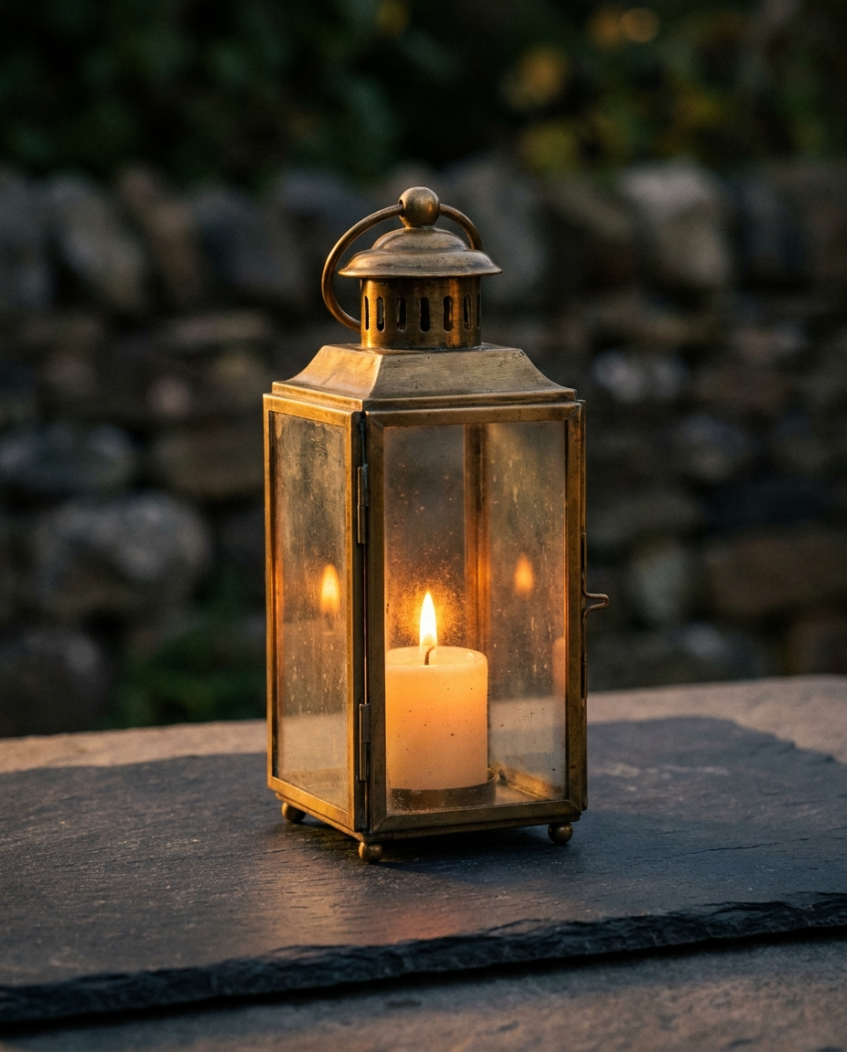 Brass Candle Lantern
